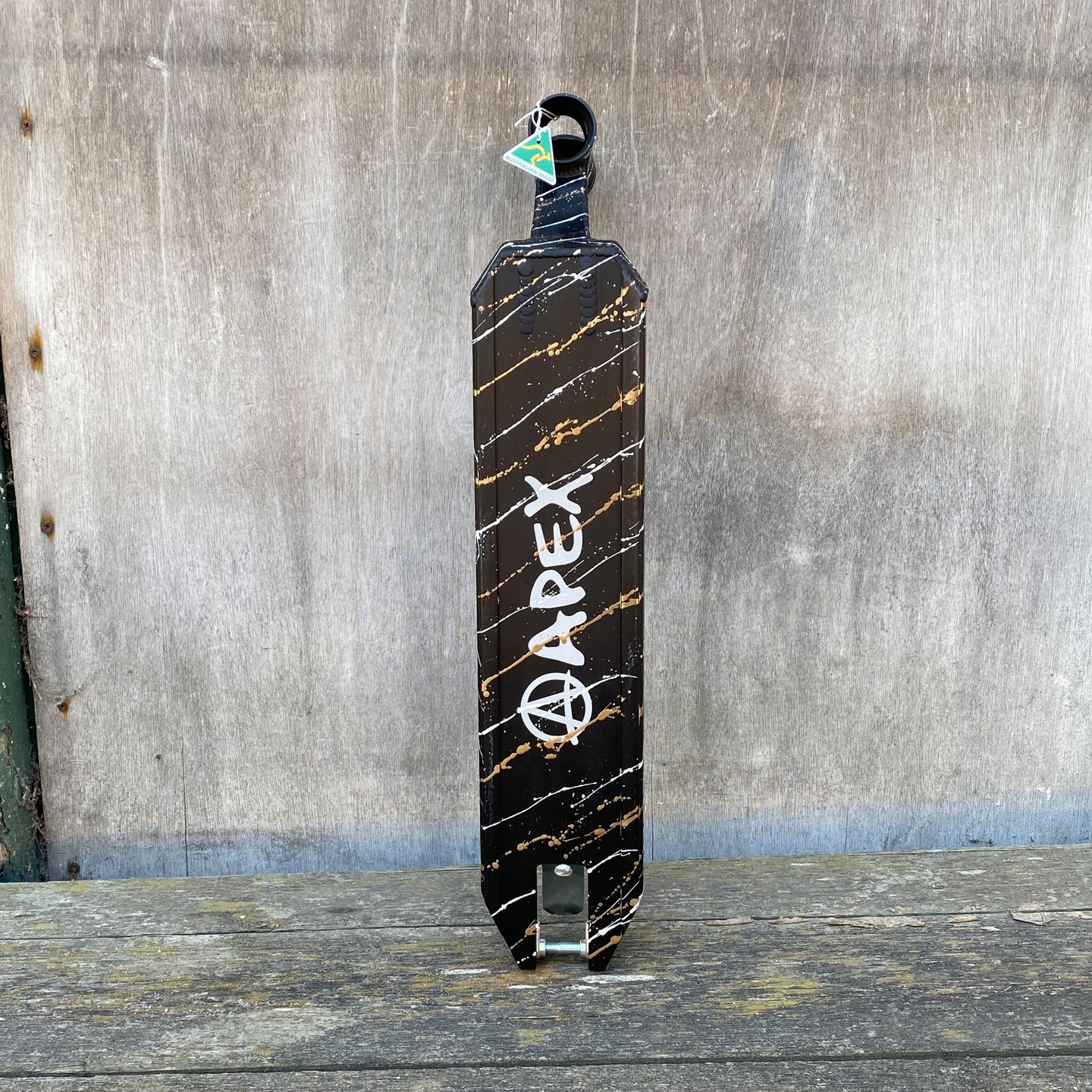 Limited Apex ID Black/Gold Splash Stunt Scooter Deck - Black/Gold-ScootWorld.de