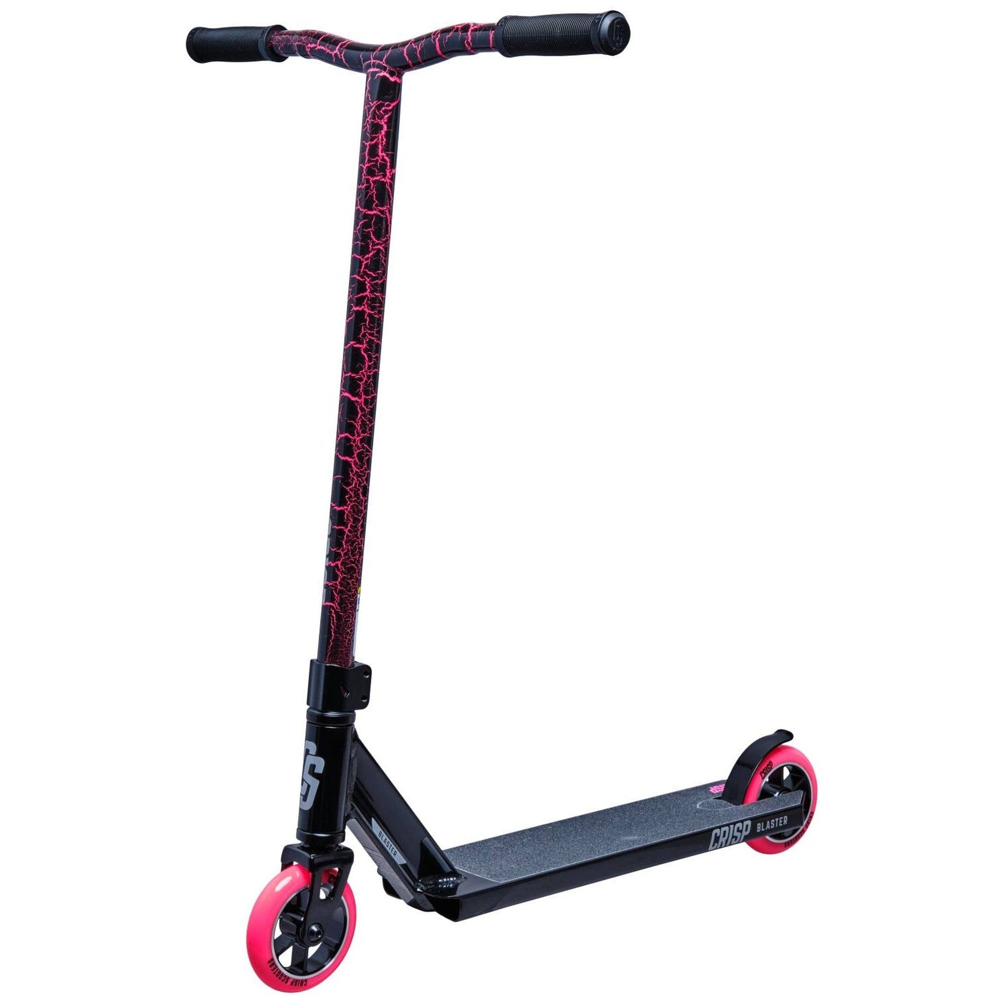 Crisp Blaster Stunt Scooter - Black/Pink Cracking-ScootWorld.de