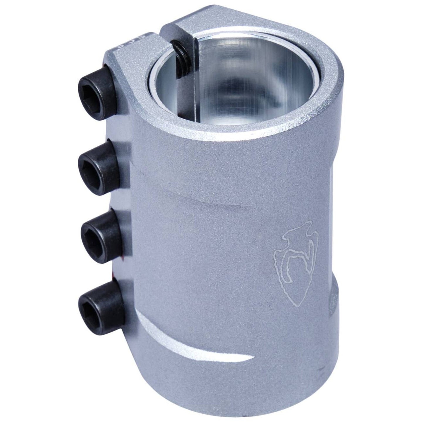 North Hammer V2 SCS Stunt Scooter Clamp - Matte Silver-ScootWorld.de
