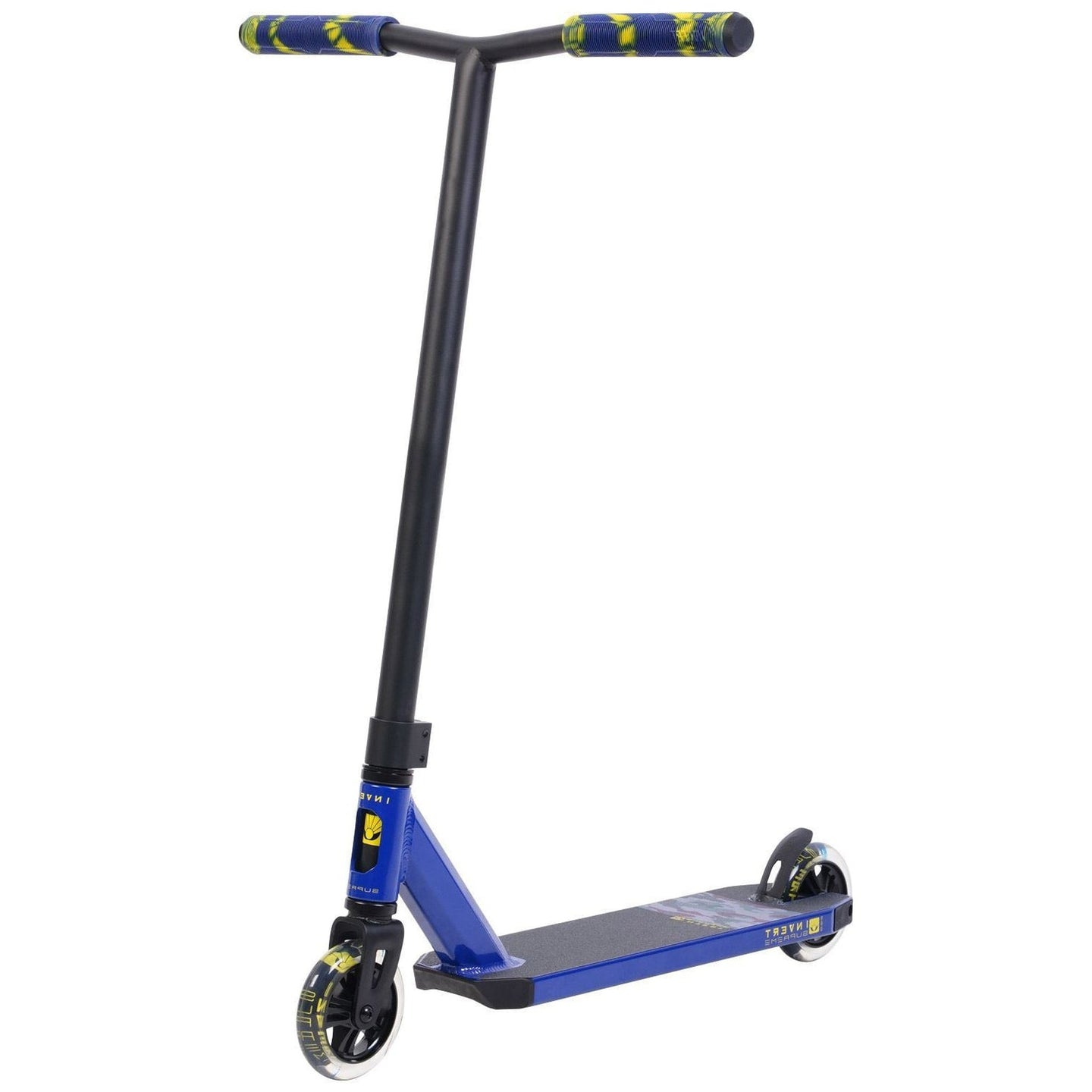Invert Supreme Bend Stunt Scooter Bar - Blau/Gelb-ScootWorld.de