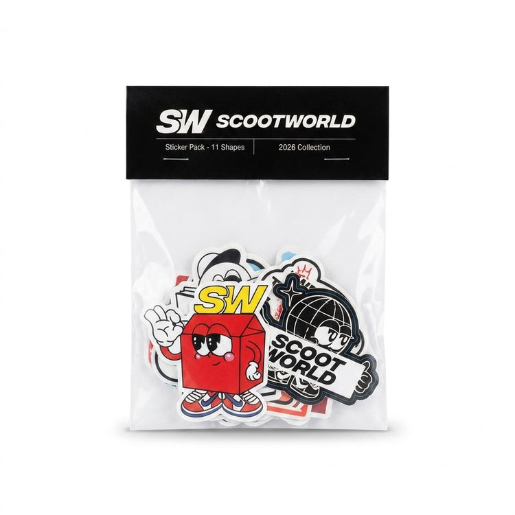 ScootWorld Sticker Pack - Multi-ScootWorld.dk
