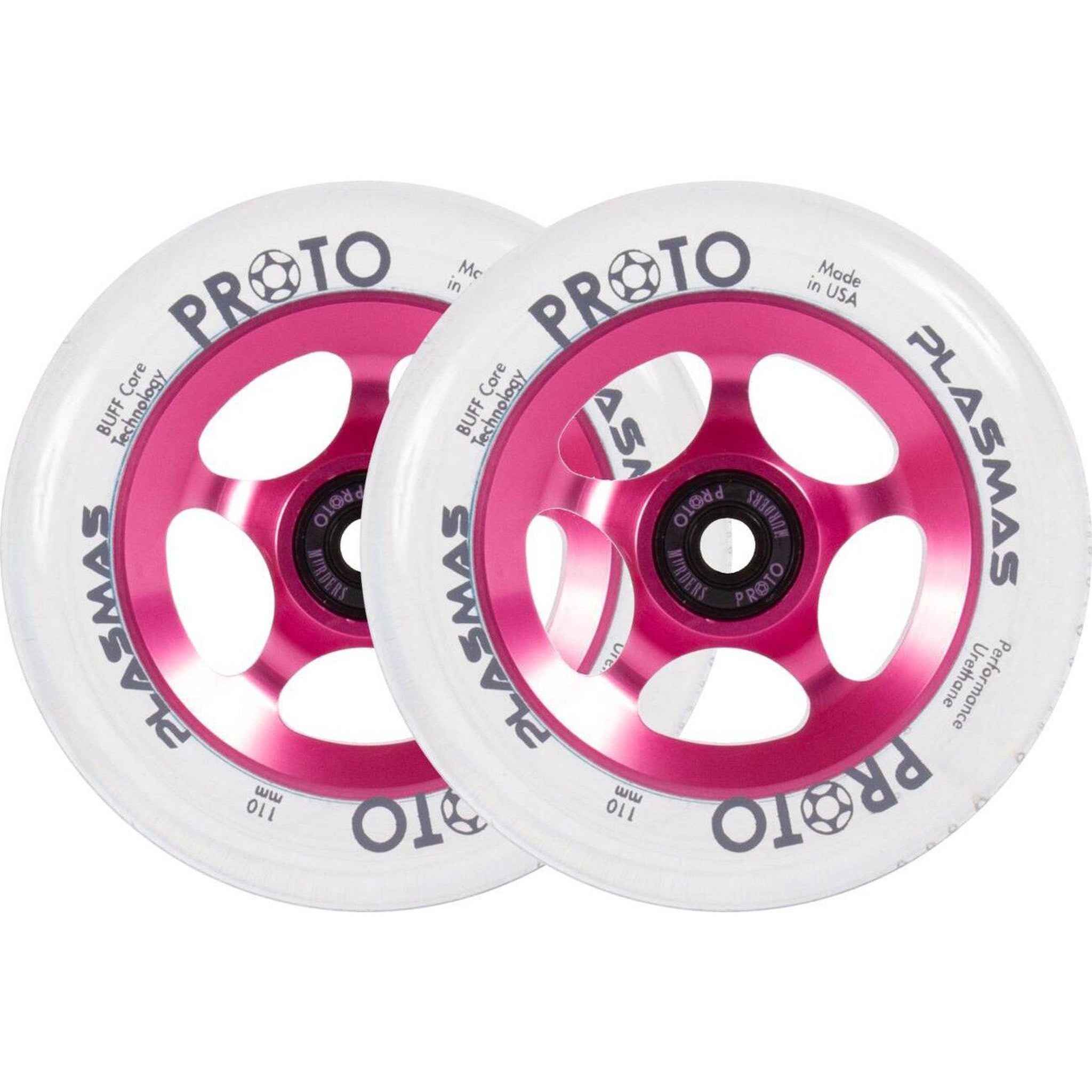 Proto Plasma Stunt Scooter Rollen 2-Pack - Neon Pink-ScootWorld.de