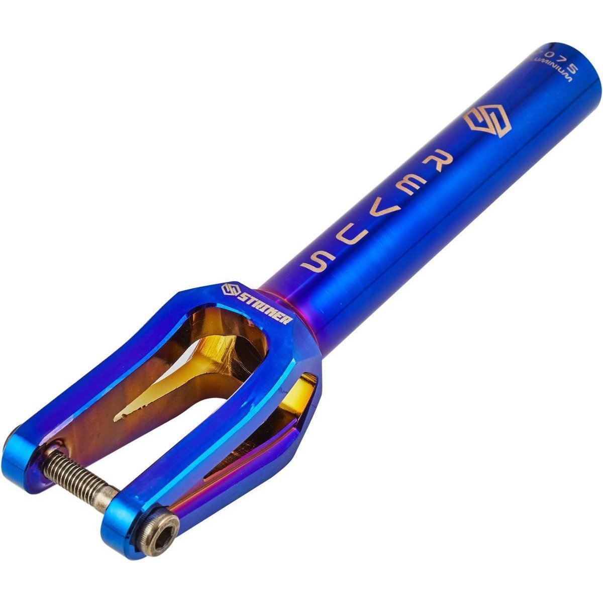 Striker REVUS SCS/HIC Stunt Scooter Fork - Blue Chrome-ScootWorld.de