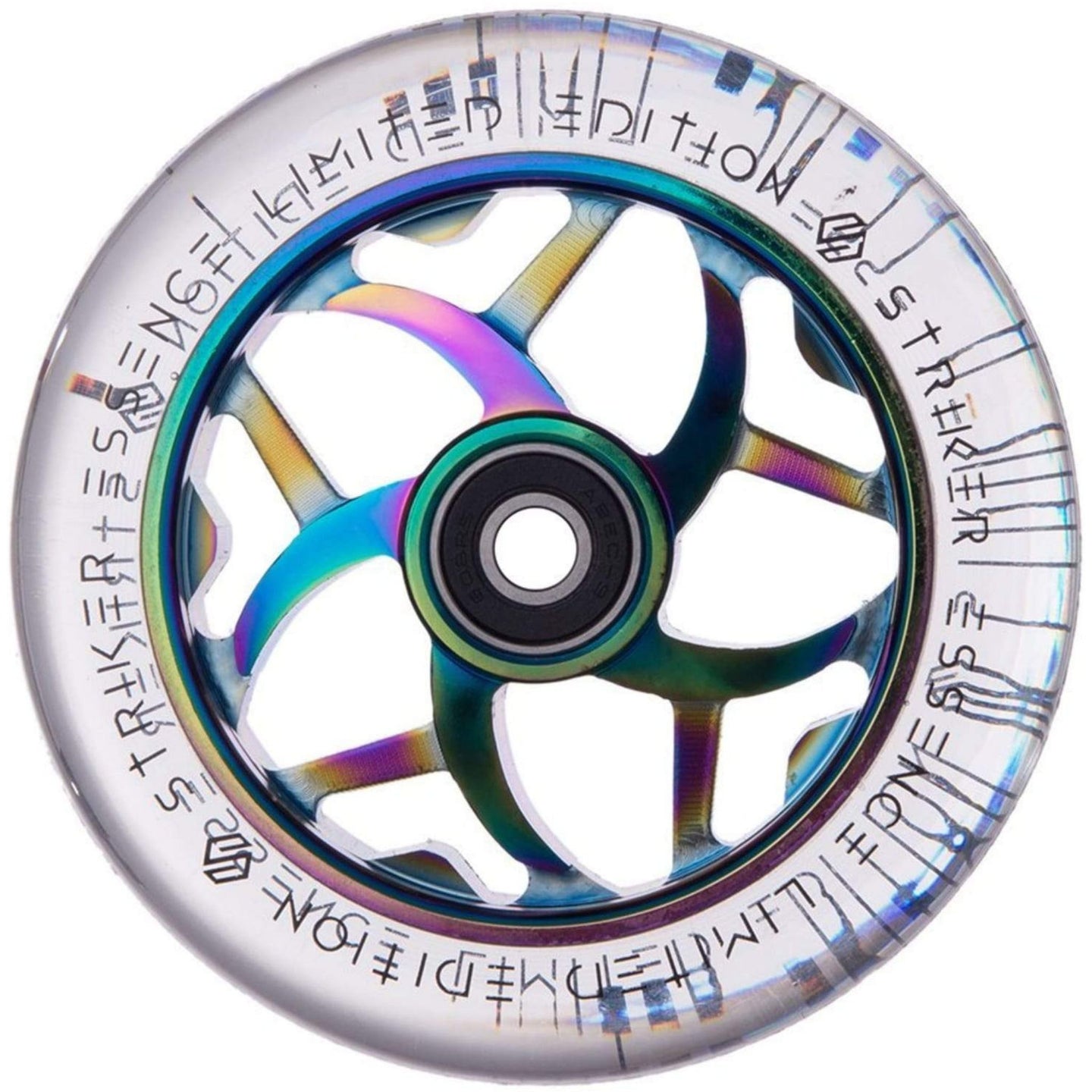 Striker Essence V3 Clear PU 110mm Stunt Scooter Rolle - Rainbow-ScootWorld.de
