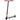 Invert Supreme Bend Stunt Scooter Bar - Raw / Black / Red-ScootWorld.de