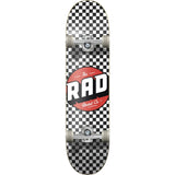 RAD Checkers Progressive Skateboard - Black/White-ScootWorld.de