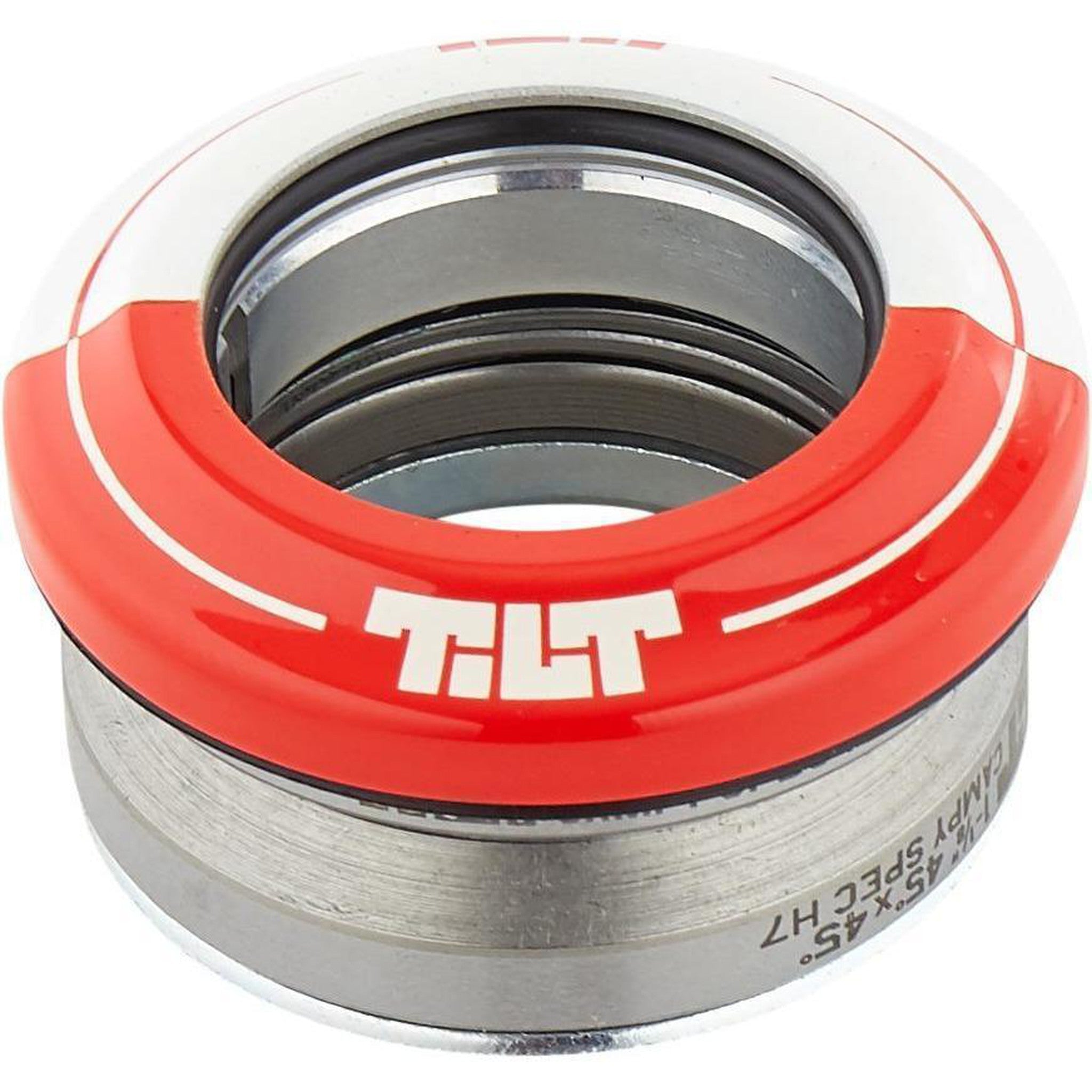 Tilt 50-50 Integrated Stunt Scooter Headset - Red-ScootWorld.de