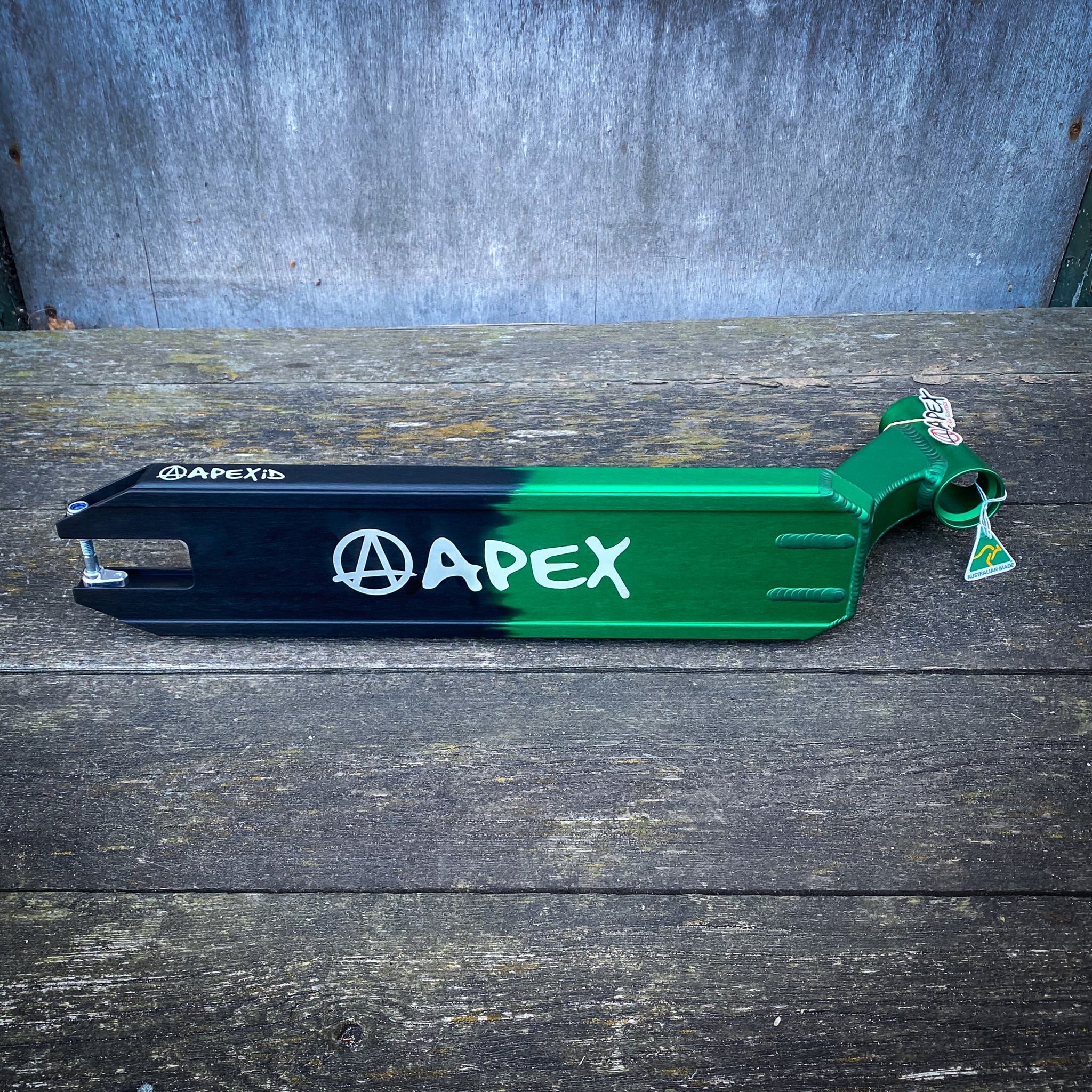 Apex ID Limited 4.5" Stunt Scooter Deck - Green/Black-ScootWorld.de