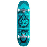 Blueprint Home Heart Komplett-Skateboard - Black/Teal-ScootWorld.de