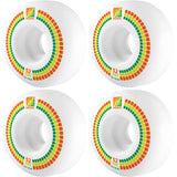 Mosaic CS Classic 101A Skateboard Rollen 4-Pack - White/Orange/Yellow-ScootWorld.de