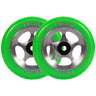 Proto Sliders Starbright Stunt Scooter Rolle 2-Pack - Green On Raw