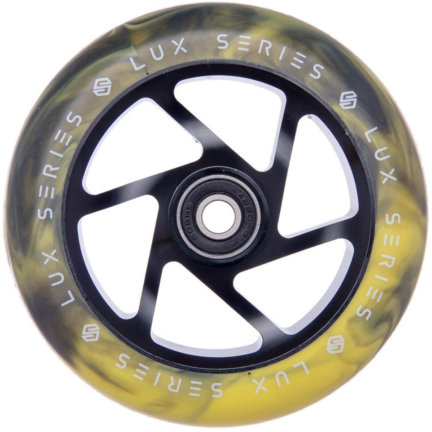 Striker Lux Spoked 110MM Stunt Scooter Rolle - Black/Yellow-ScootWorld.de