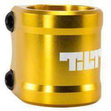 Tilt ARC Double Stunt Scooter Clamp - Gold-ScootWorld.de