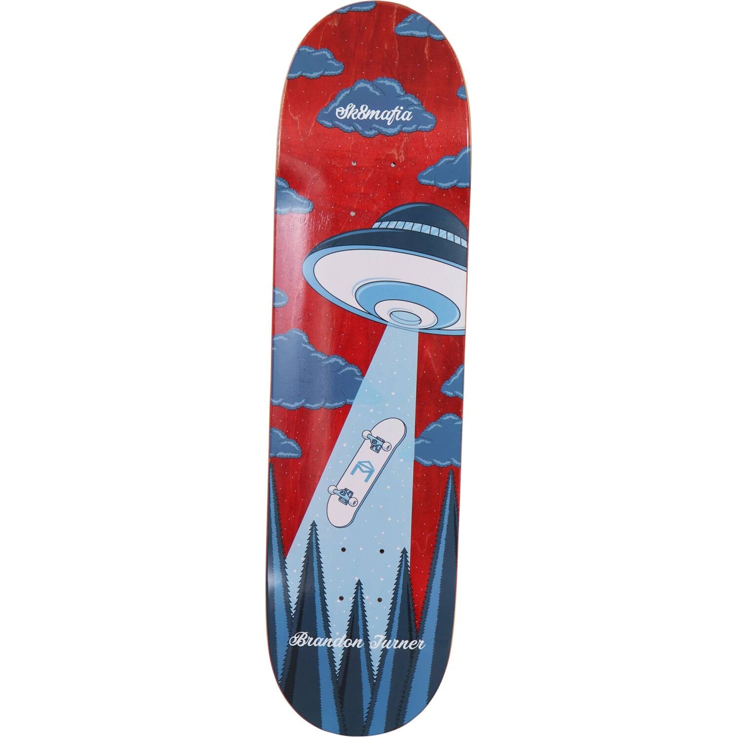 Sk8mafia Brandon Turner Hacked Skateboard Deck - Red/Blue-ScootWorld.de