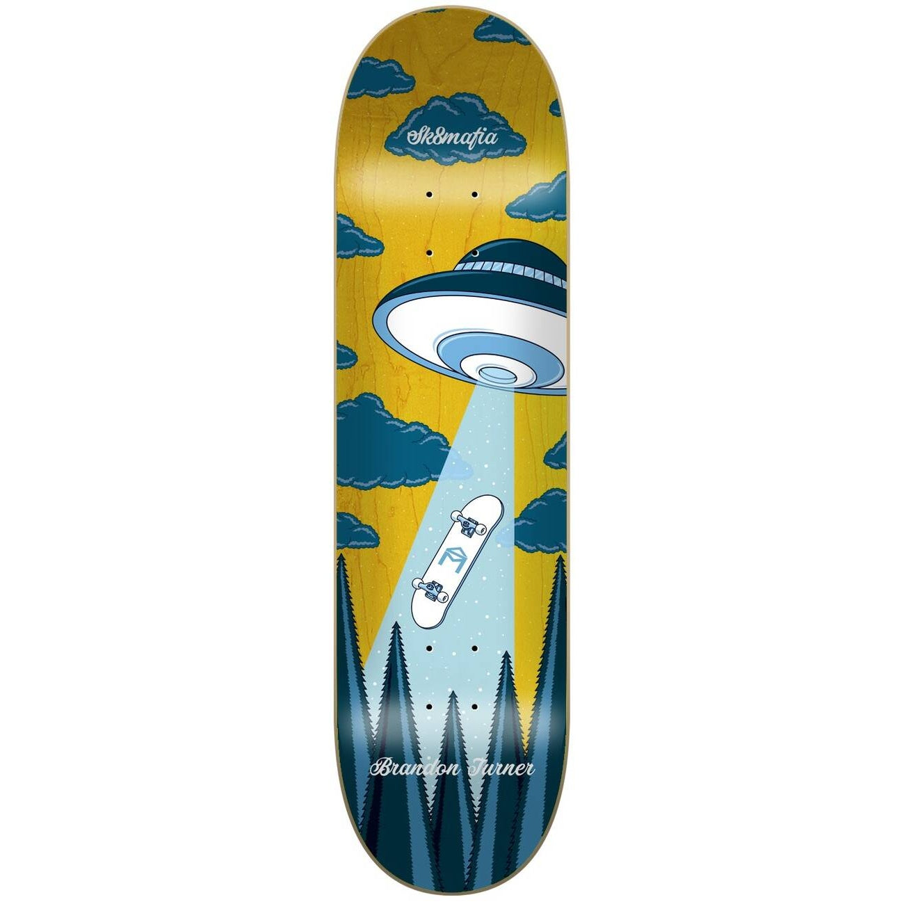 Sk8mafia Brandon Turner Hacked Skateboard Deck - Yellow-ScootWorld.de