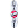 RAD Checker Stripe Skateboard - Weiß